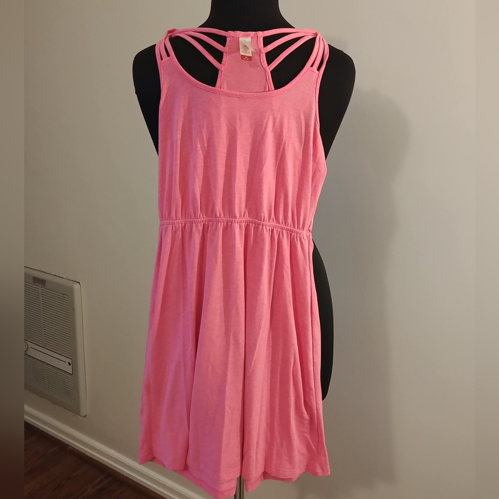 No Boundaries neon pink dress